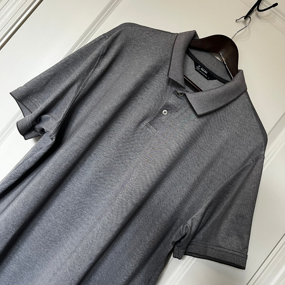 Mens XL Gray Polo‎ SS Shirt